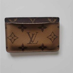 Louis Vuitton Monogram Card Holder Wallet Vintage Authentic Armagnac France